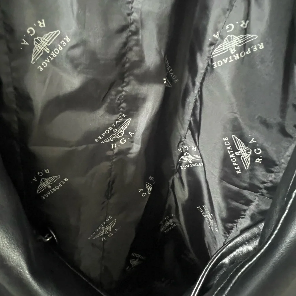 Reportage Men’s Black Leather Jacket - Picture 5 of 5